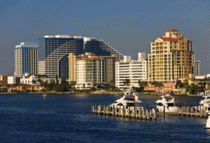 Apartments and marina in Fort Lauderdale